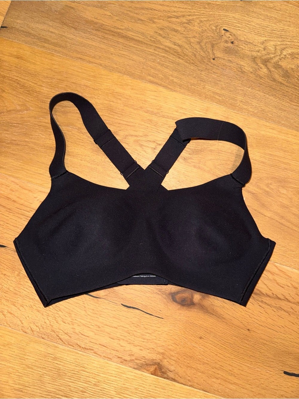 SPANX Black Racerback Seamless Sports Bra with Molded Cups